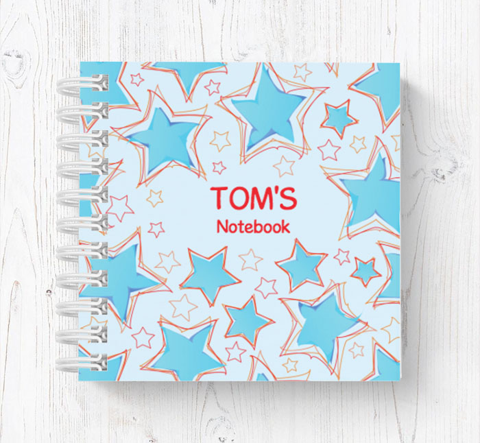 sketch stars mini notebook