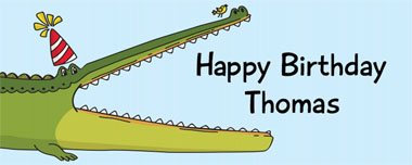 crocodile party banner