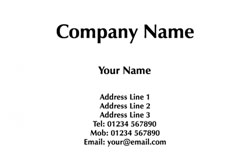 simple business cards