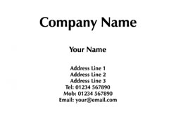 simple business cards