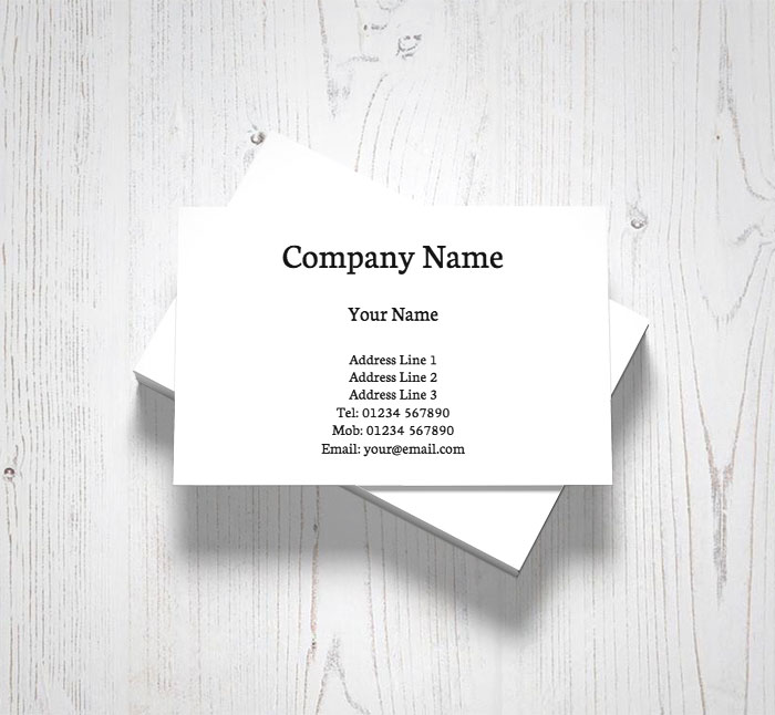 classic business cards