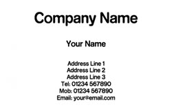 modern business cards