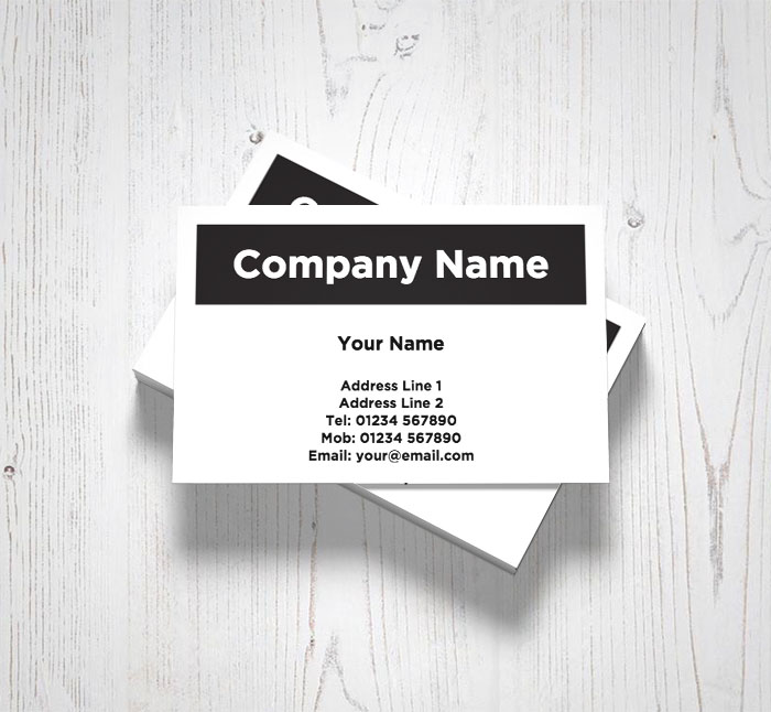 black block business cards