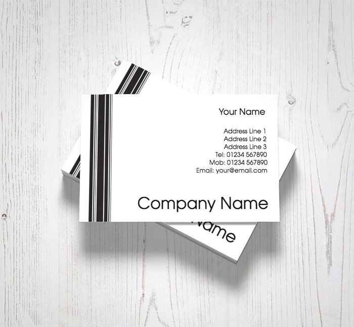 striped business cards