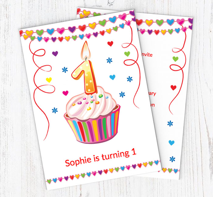 1st birthday party invitations