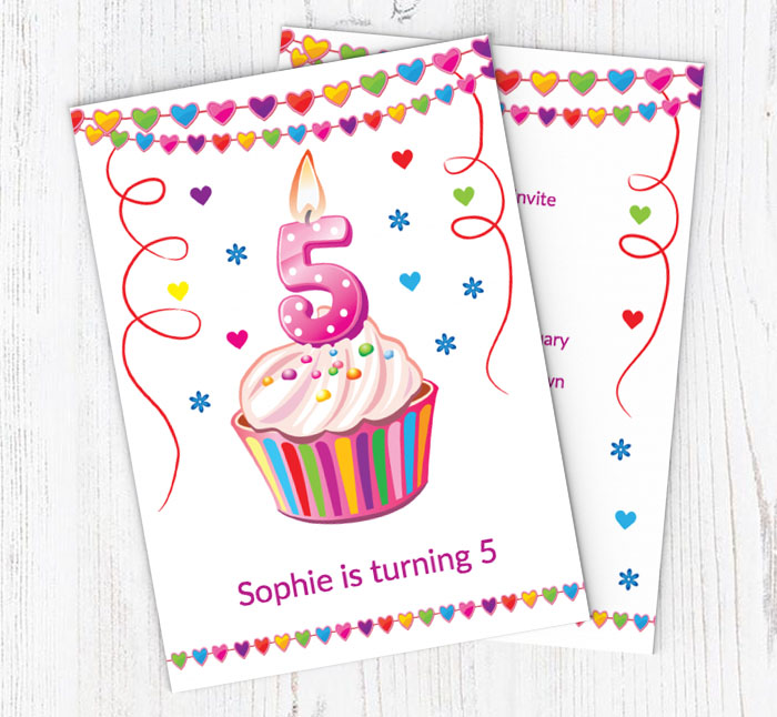5th birthday party invitations