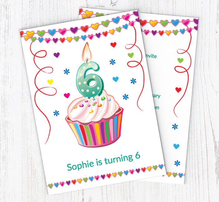 6th birthday party invitations