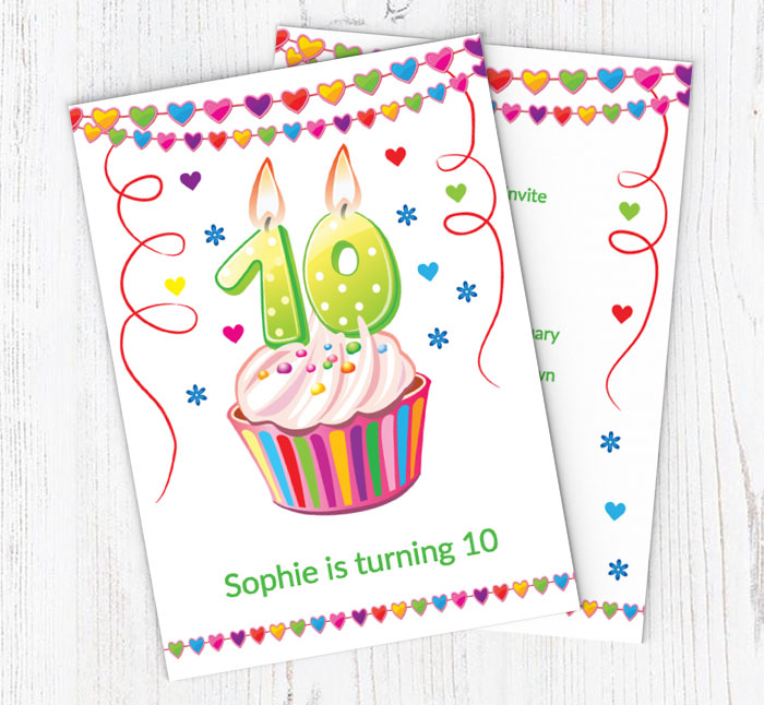 10th birthday party invitations