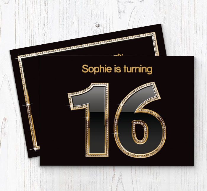 16th birthday party invitations