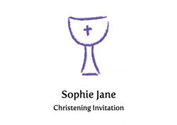 font christening invitations