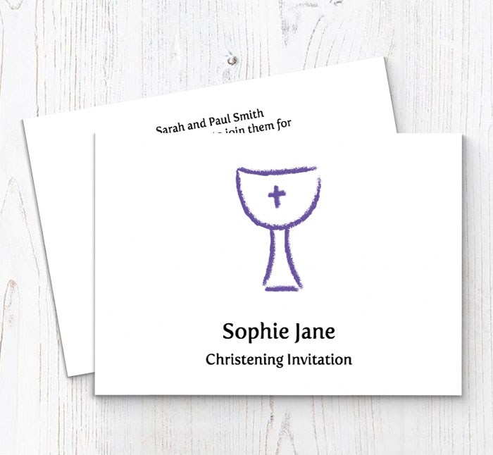 font christening invitations