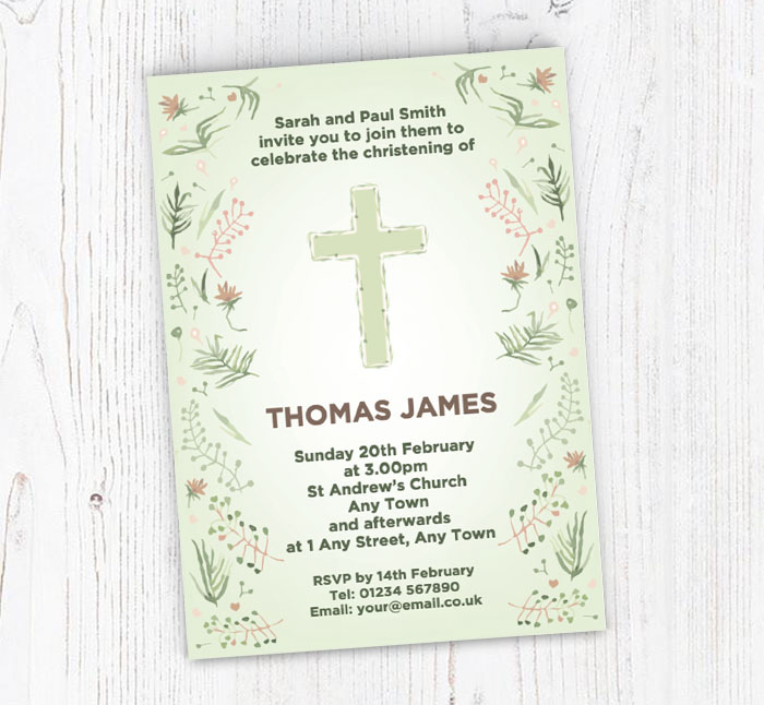 baptism invitations