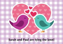 love birds invitations