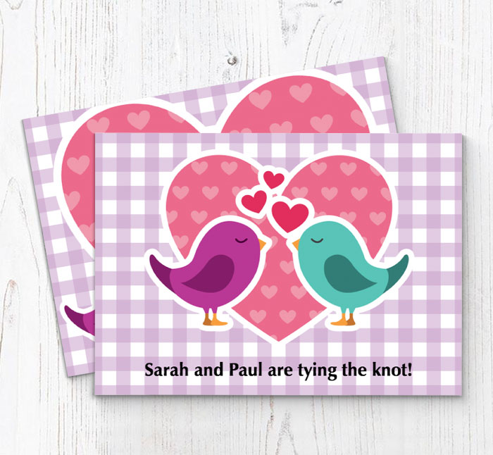 love birds invitations