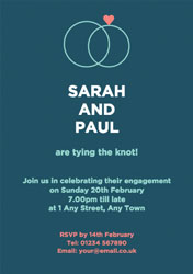 engagement rings invitations