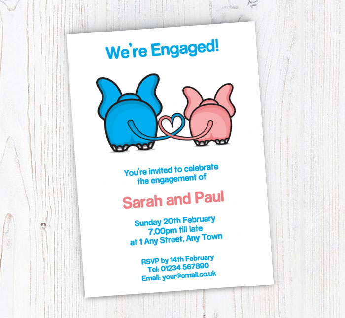 elephants invitations