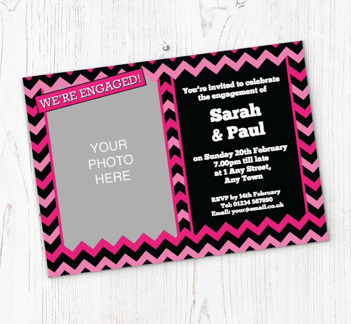 zig zag invitations