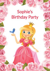 princess party invitations