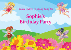 fairy party invitations