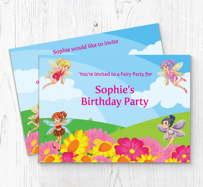 fairy party invitations