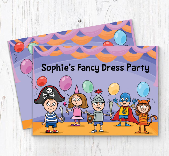 childrens fancy dress invitations