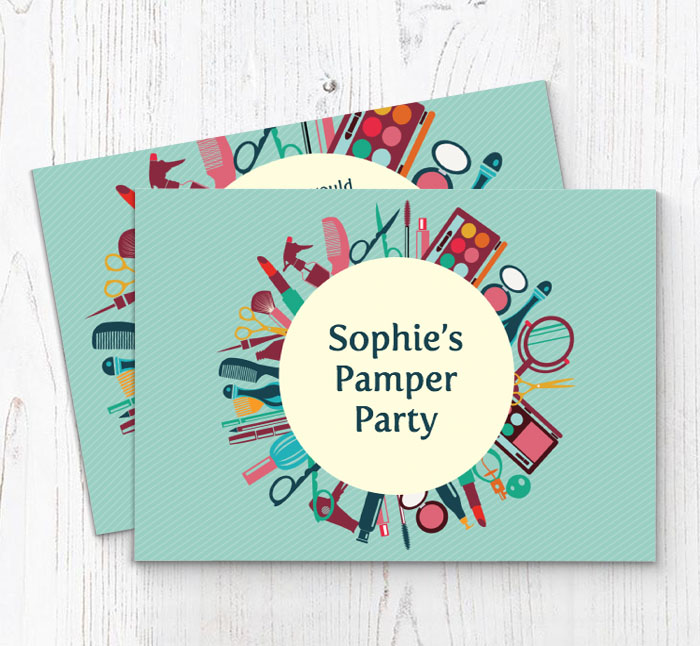 makeup party invitations