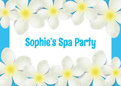 spa party invitations