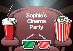 movie chair party invitations
