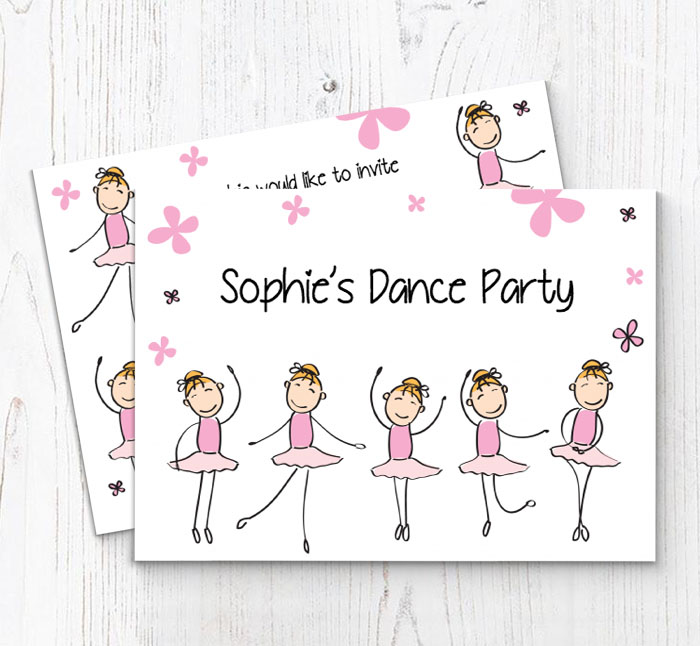 dance party invitations