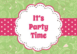 flower power party invitations