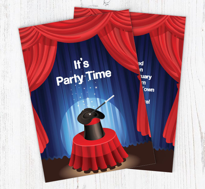 magic party invitations