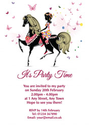 horse riding party invitations