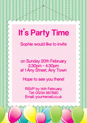 party frame invitations