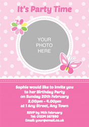 butterfly photo upload invitations