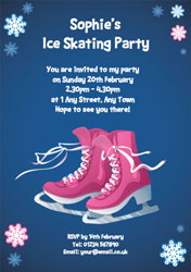 ice skating party invitations