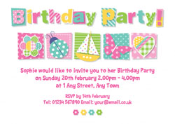 cute cutouts party invitations