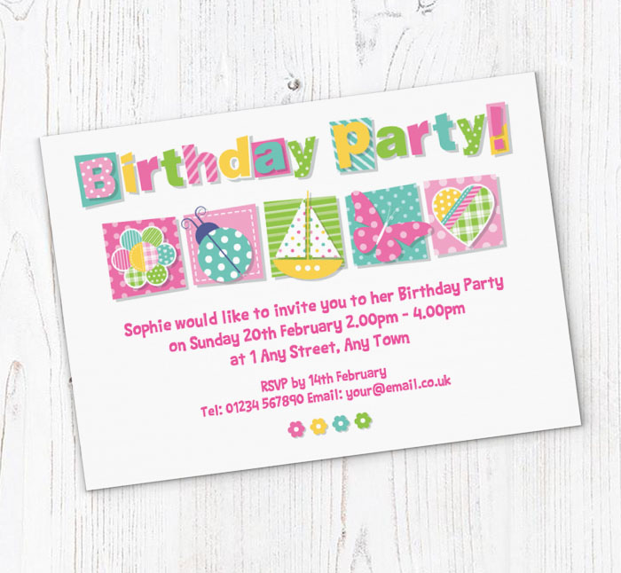 cute cutouts party invitations