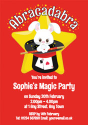 abracadabra party invitations