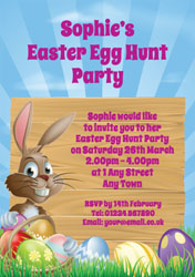 easter bunny party invitations