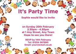 friends party invitations