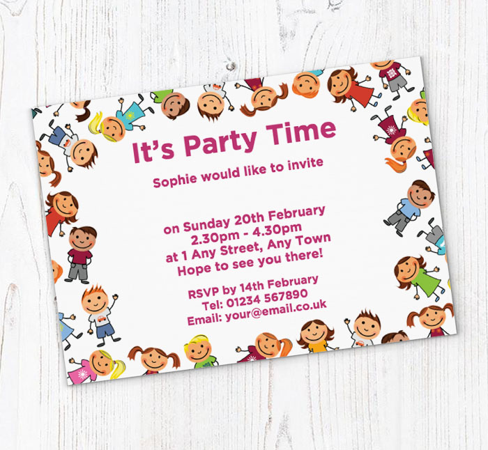 friends party invitations