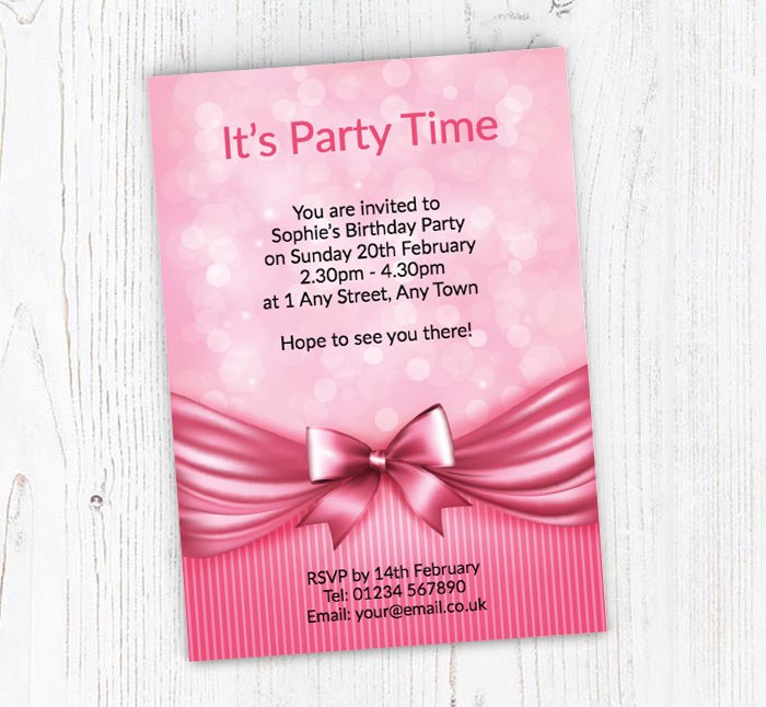 prom party invitations