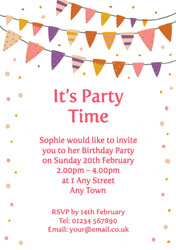 party bunting invitations