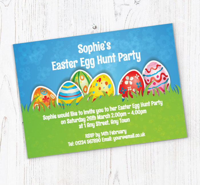 Easter Egg Hunt Party Invitations