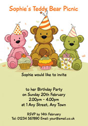 teddy bears picnic invitations
