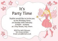 magical fairy party invitations