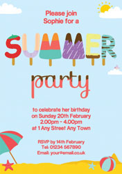 summer party invitations