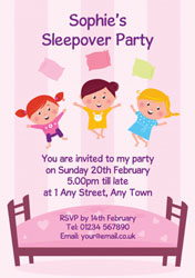 slumber party invitations