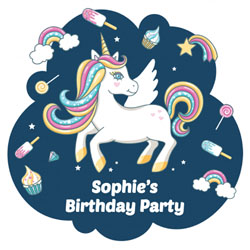 sweet unicorn party invitations