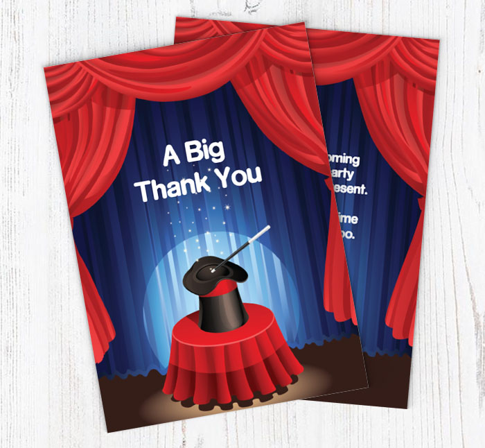 magic thank you cards